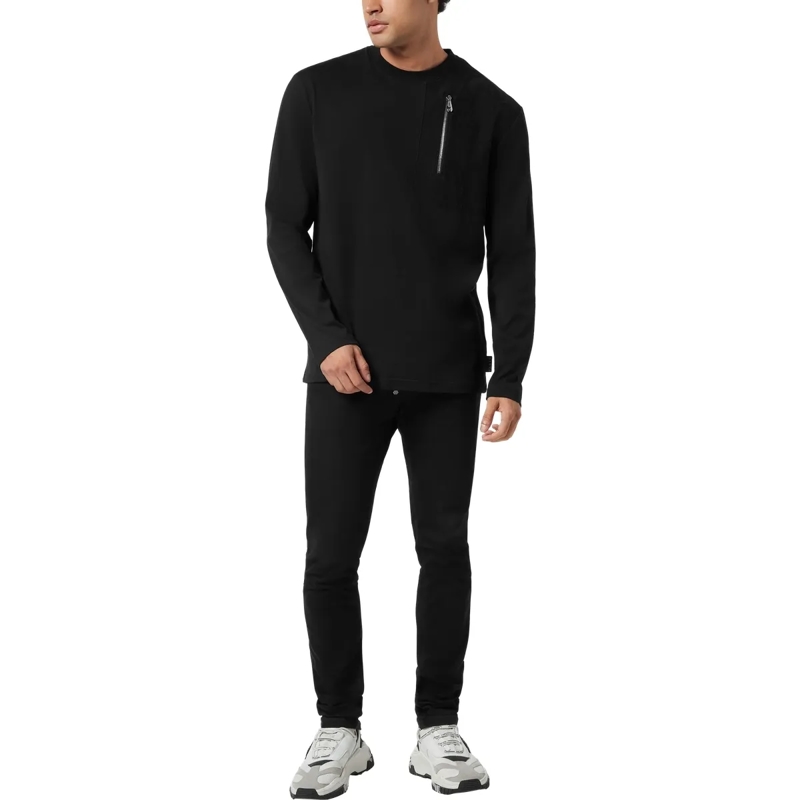 Philipp Plein T-Shirt T-Shirt Rundhalsausschnitt Ls Crest schwarz(Image 4)