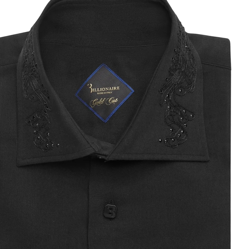 BILLIONAIRE Hemd Hemd Goldschnitt Ls schwarz(Image 5)