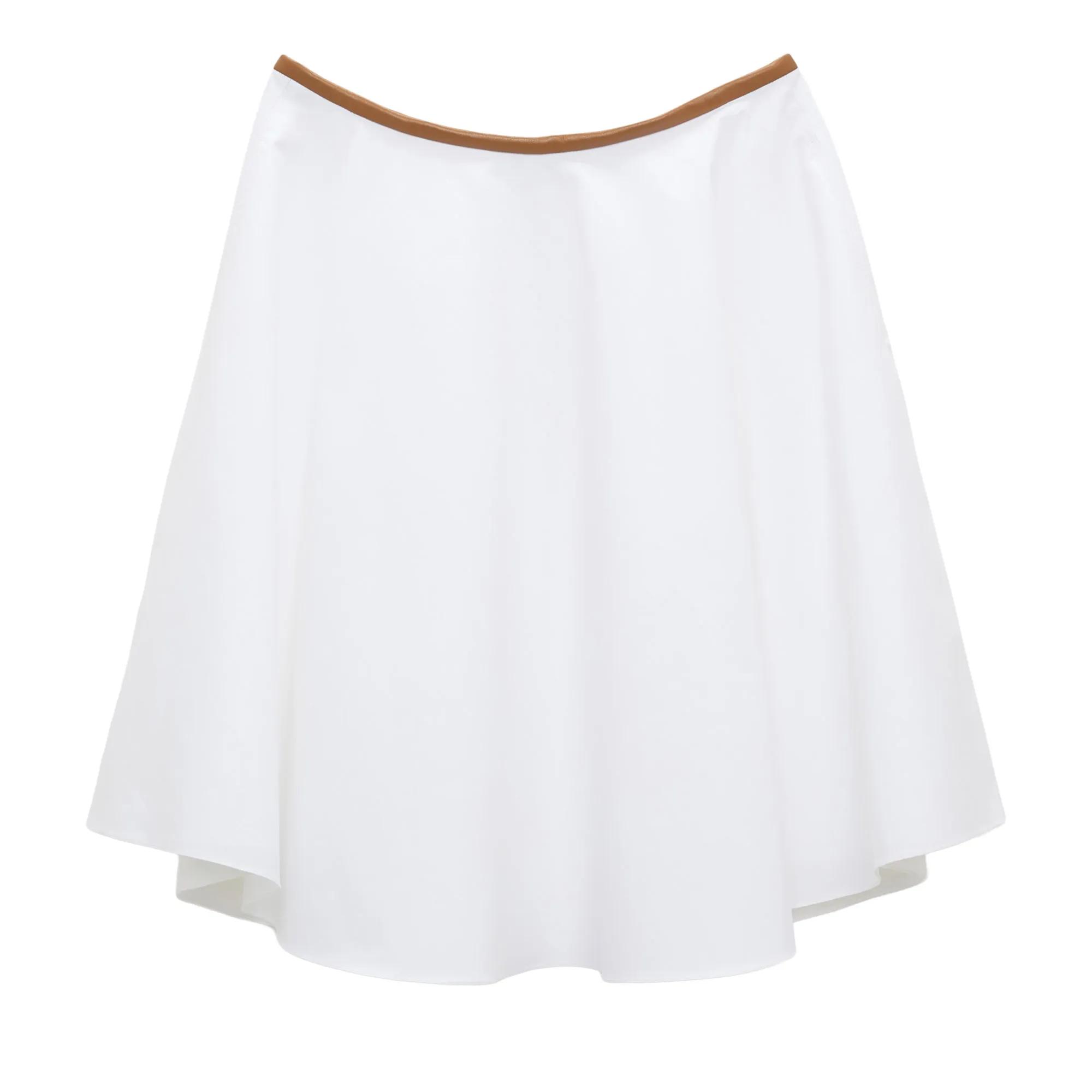 Thumbnail - Dorothee Schumacher - POPLIN POWER skirt - Größe 38 - weiß