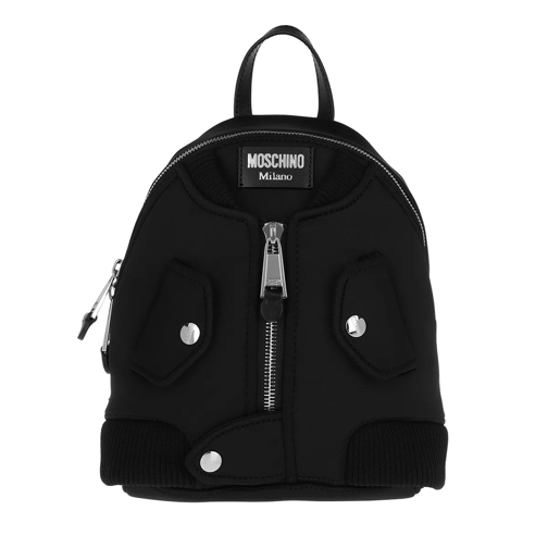 Moschino Zip Backpack Black Rucksack