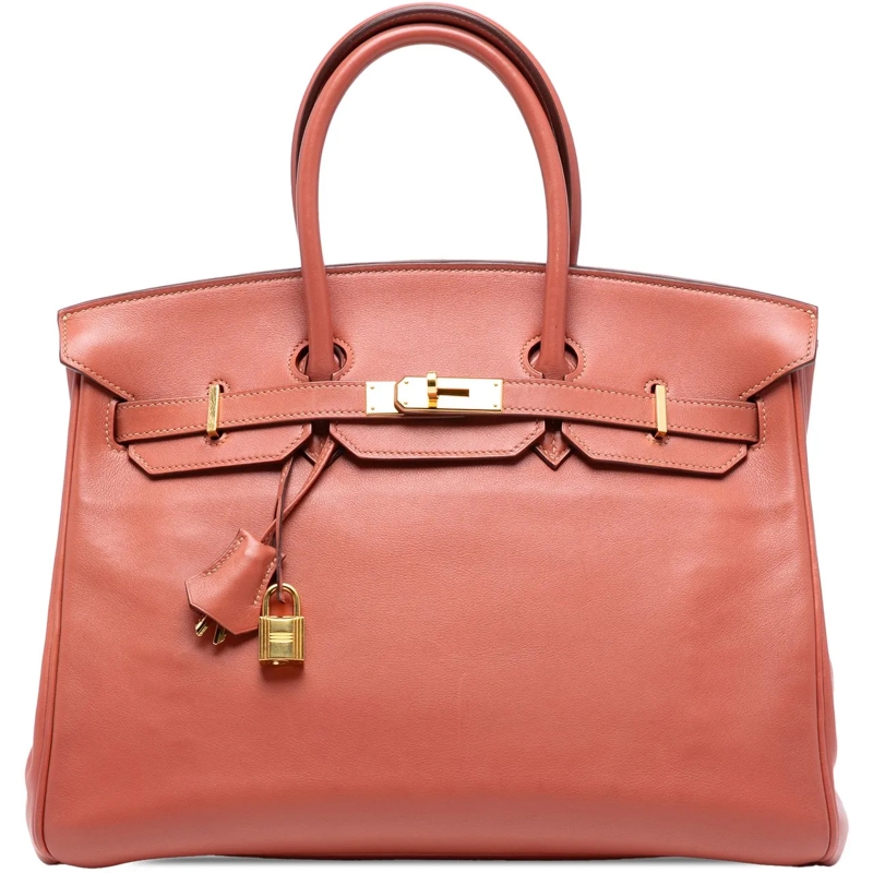 Hermès Tote Swift Birkin Retourne 35 rose