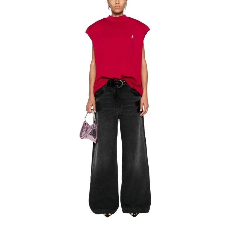 The Attico Boyfriend-Jeans Jeans Black dunkelgrau