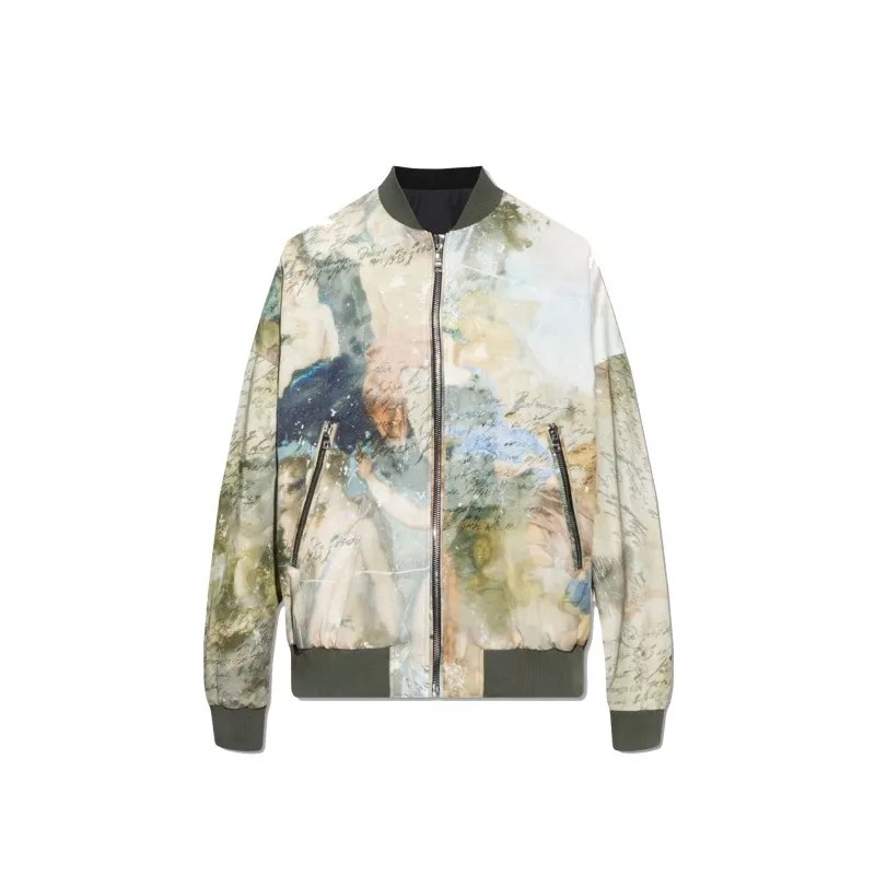 Balmain Blouson aviateur Reversible Bomber Jacket Black