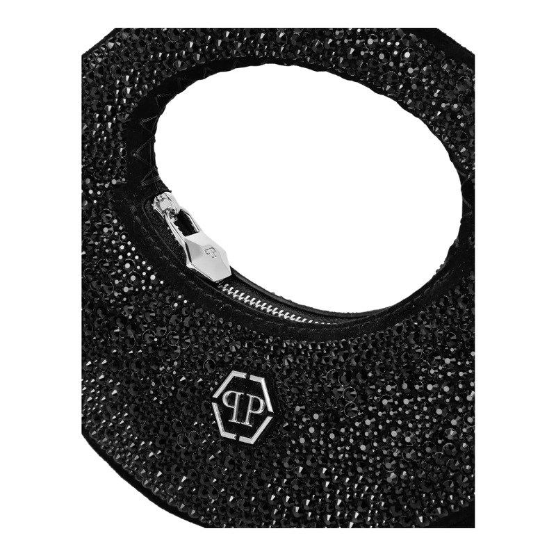 Philipp Plein Hobo Bag Henkel Tasche Verziert schwarz(Image 4)