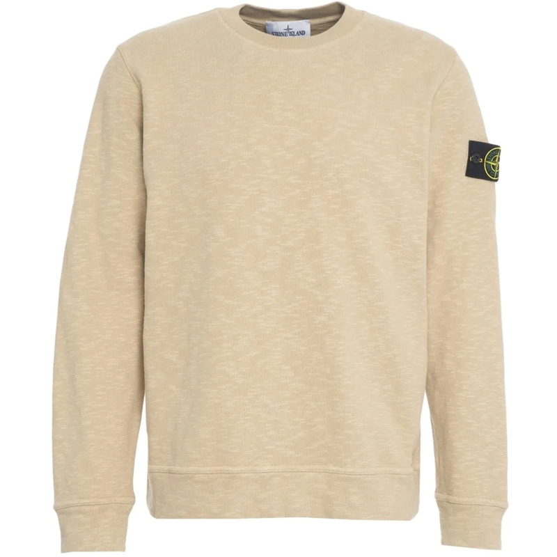 Stone Island T-Shirt Sweatshirt with logo detail beige
