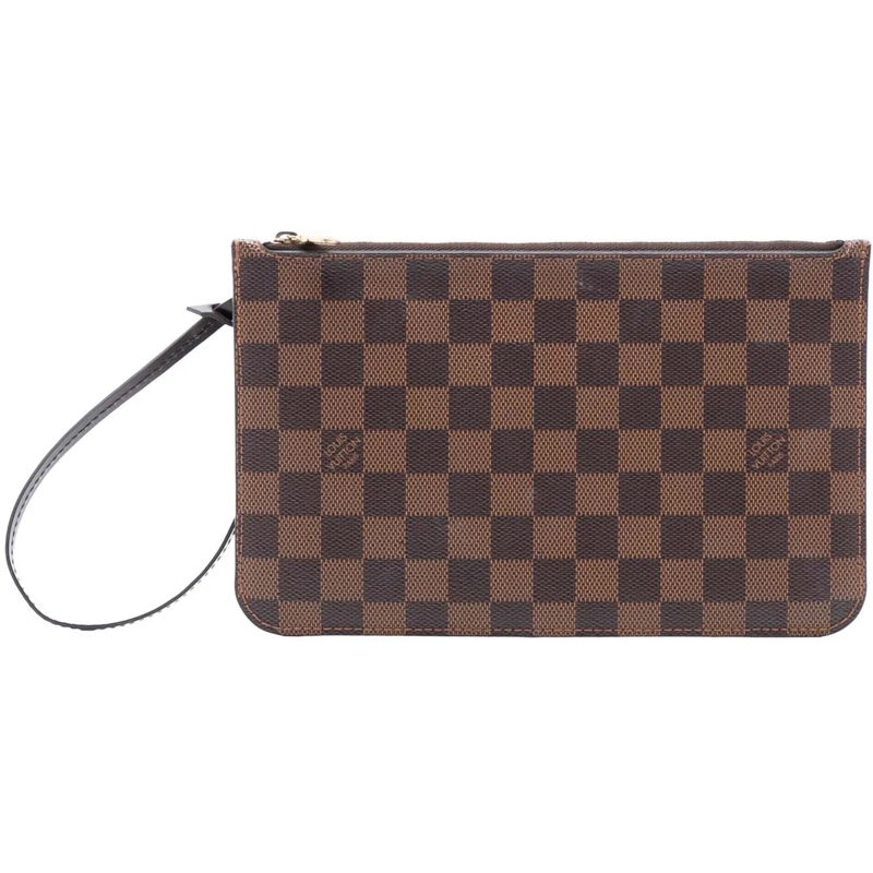 Louis Vuitton Necessaire Damier Ebene Neverfull Pouch MM braun