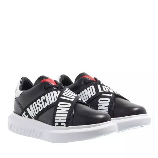 Love Moschino Sneakerd Gomma40 Vit  Nero Bianco lage-top sneaker