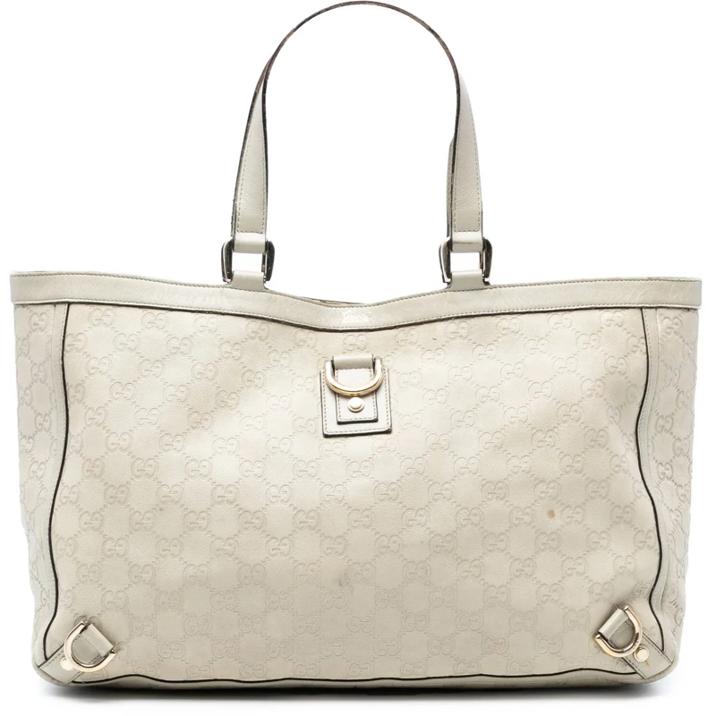 Gucci Shopper Guccissima Abbey D Ring Tote weiß