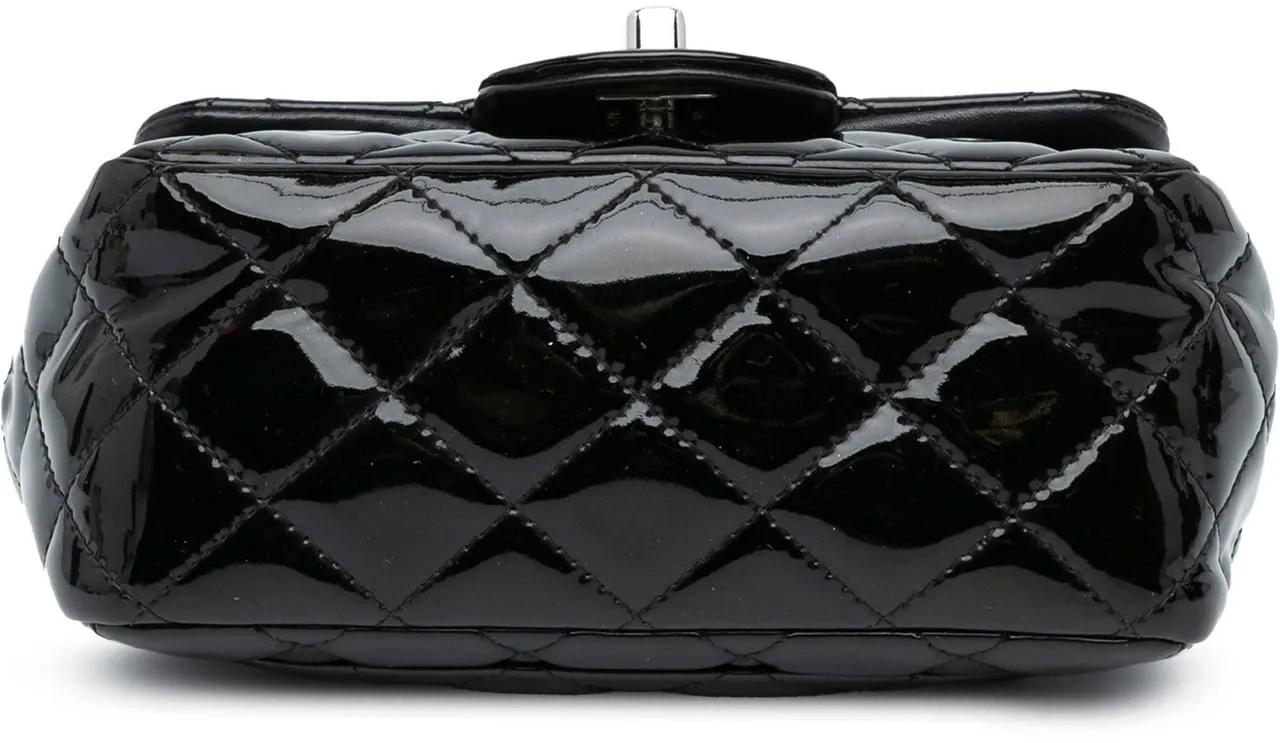Thumbnail - Chanel Hobo Bags - Mini Square Classic Patent Single Flap - Gr. unisize - in Schwarz - für Damen