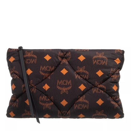 MCM Aren Pouch Large Black Handväska med väskrem