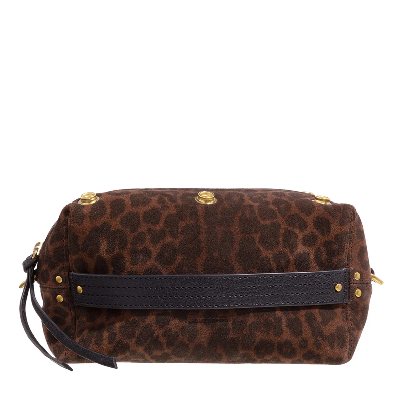 Jerome Dreyfuss Kosmetiktasche Lucky Case Imprime Leopard Naturel