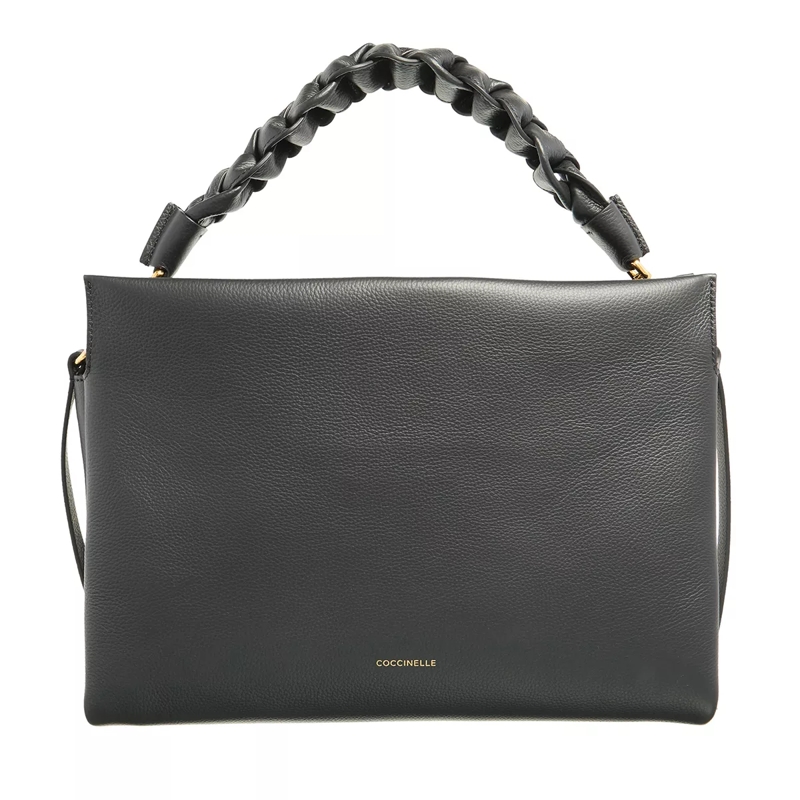 Coccinelle Schultertasche Boheme Grana Double Noir/Cuir
