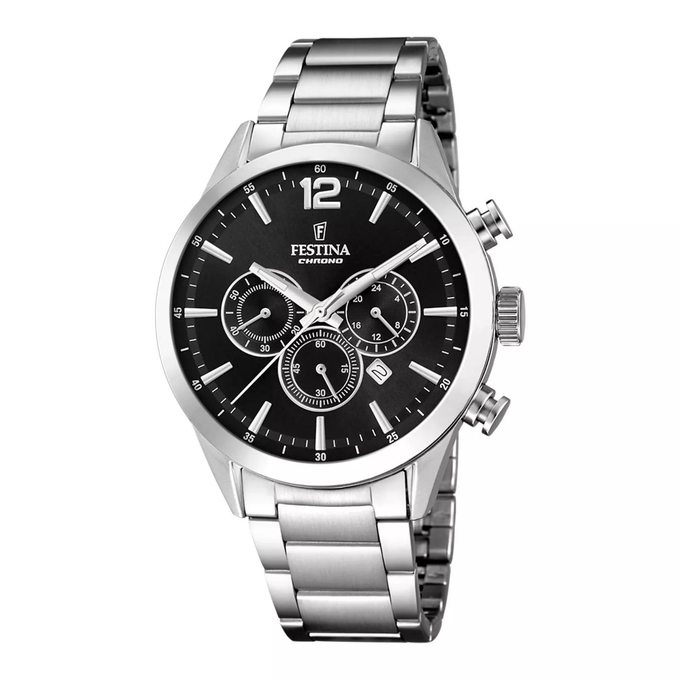 Festina Uhren - Festina Timeless Chrono herren Uhr Silber F20343/8 - Gr. unisize - in Silber - für Damen