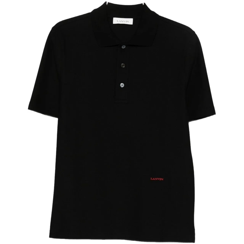 Lanvin Polohemd T-Shirts And Polos Black schwarz