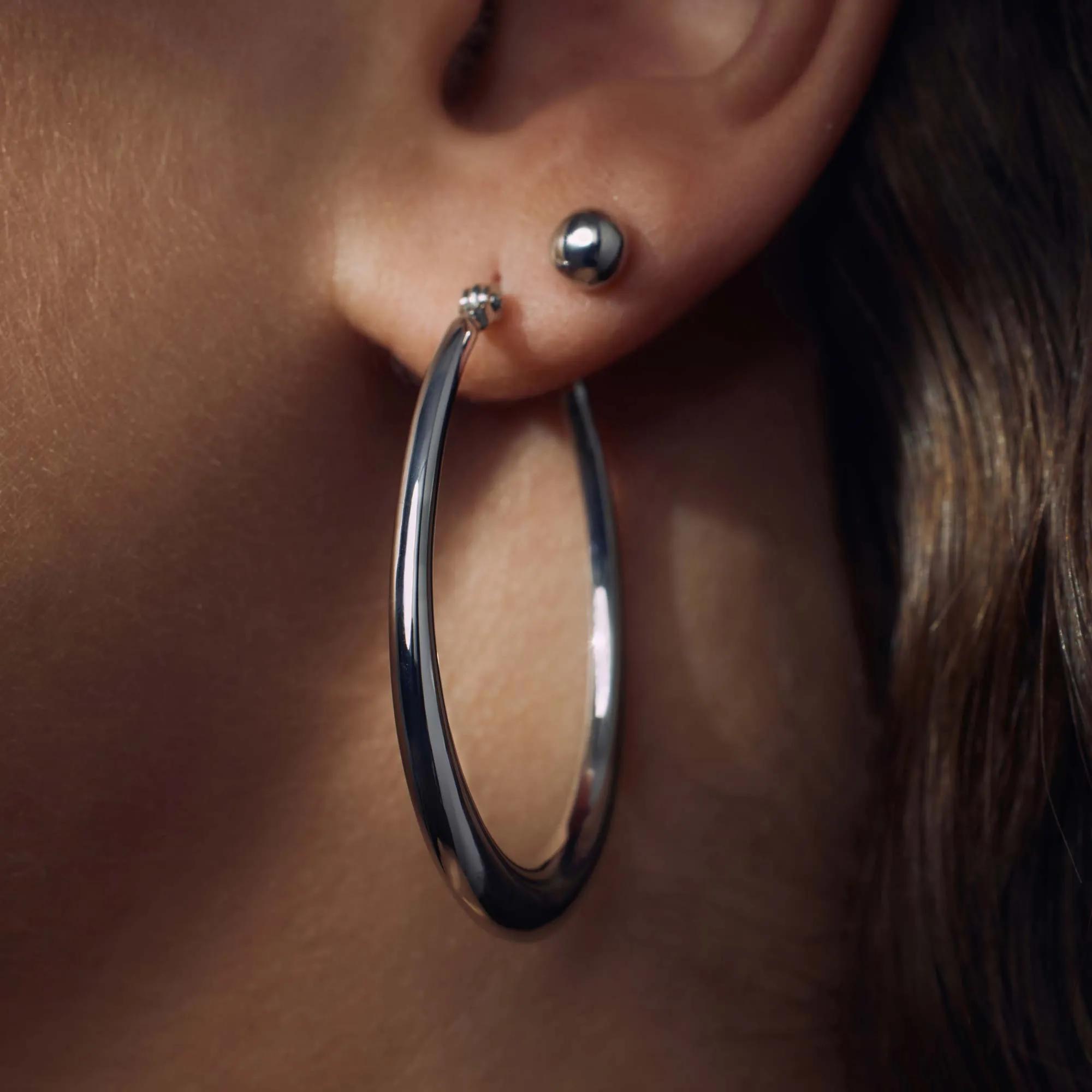 Thumbnail - Parte Di Me Ohrringe - Bibbiena Poppi Casentino 925 sterling silver hoop - Gr. unisize - in Silber - für Damen