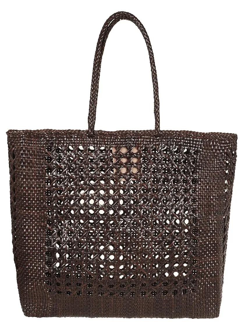 DRAGON DIFFUSION Totes & shoppers Open Cannage Weave Tote in bruin
