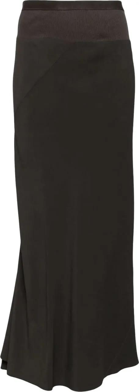 Thumbnail - Rick Owens - Calf Bias Skirt Dark Dust - Größe 44 - grau