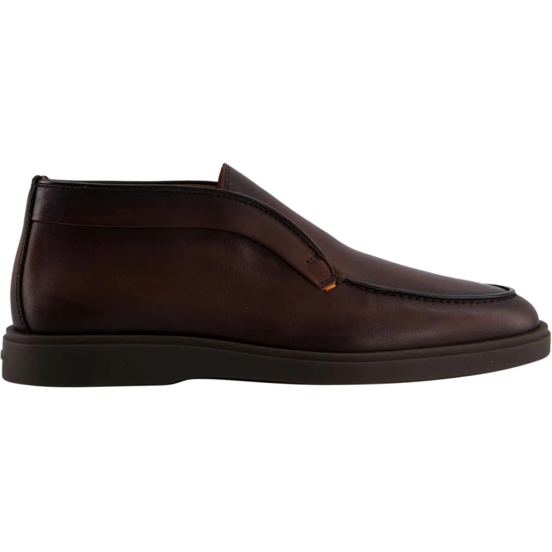 Santoni Mocassin Heren Dragon Loafer Bruin braun
