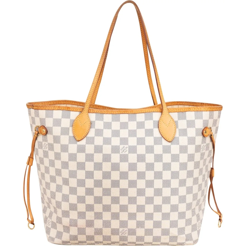 Louis Vuitton Tote Louis Vuitton Damier Azur Monogram Neverfull MM Sh weiß