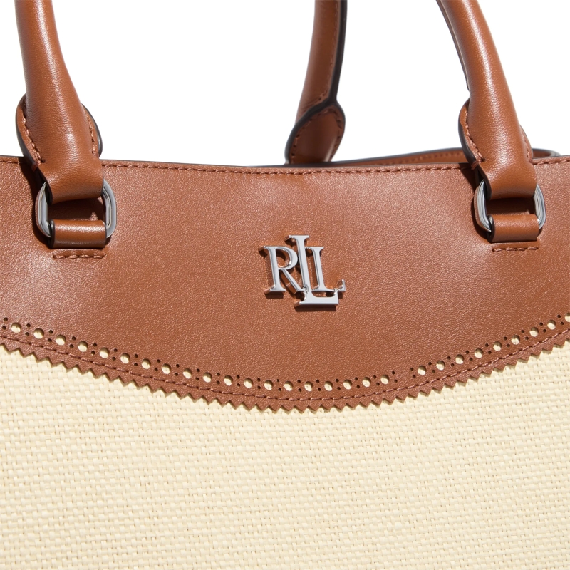 Lauren Ralph Lauren Shopper Marcy 36 Satchel Large Light Natural/Lauren Tan (Image 4)