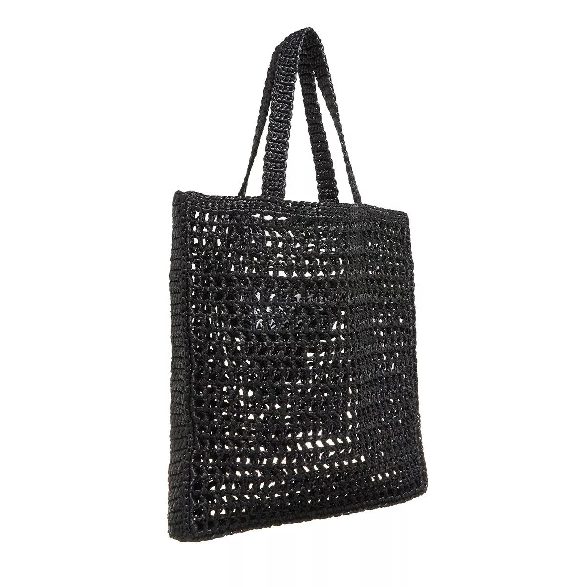 Prada Shoppers Crochet Shopping Bag in zwart