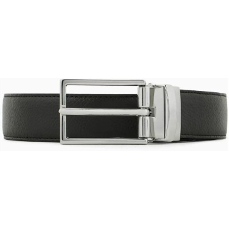 Emporio Armani Ceinture en cuir Belts Black schwarz