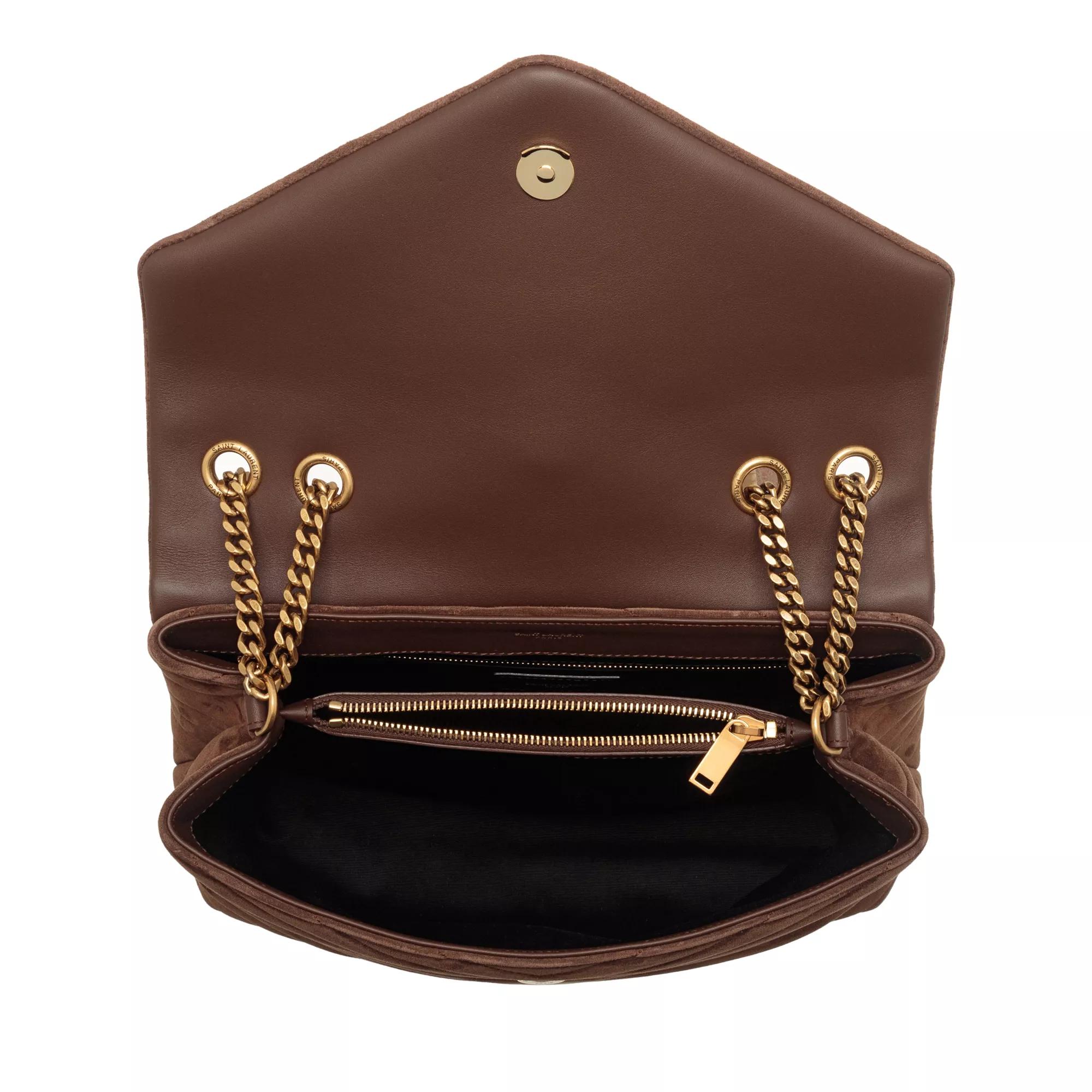 Saint Laurent Crossbody bags Medium Loulou Chain Bag in bruin
