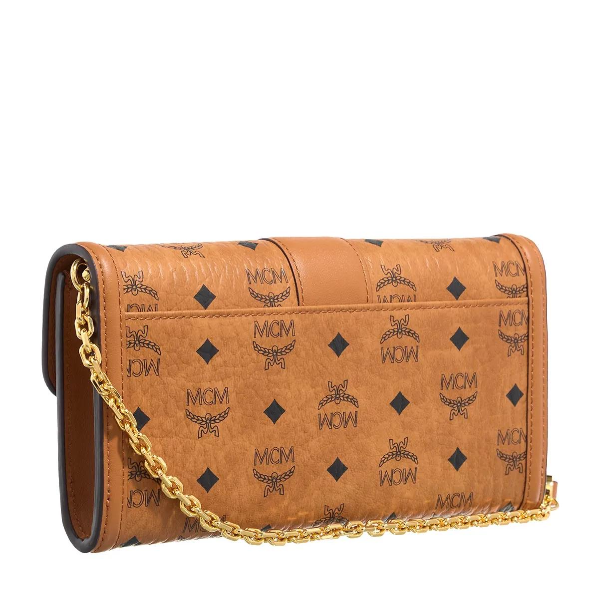 MCM Crossbody bags Tracy Wallet On Chain in cognac