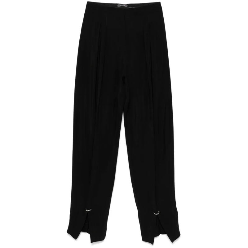 Mugler  Relaxed Fit Black Trousers Black