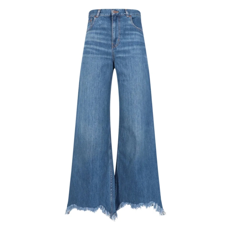 Chloé Jeans Wide-Leg Jeans – Blue Blue