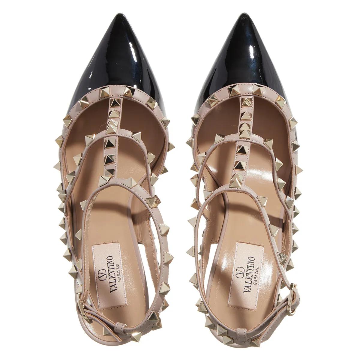 Thumbnail - Valentino Garavani Hohe Schuhe - Ankle Strap Rockstud - Gr. 38 (EU) - in Schwarz - für Damen