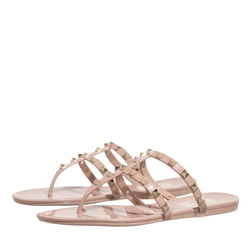 Valentino Garavani Sandalen Rockstud Thong Summer Poudre(Image 3)