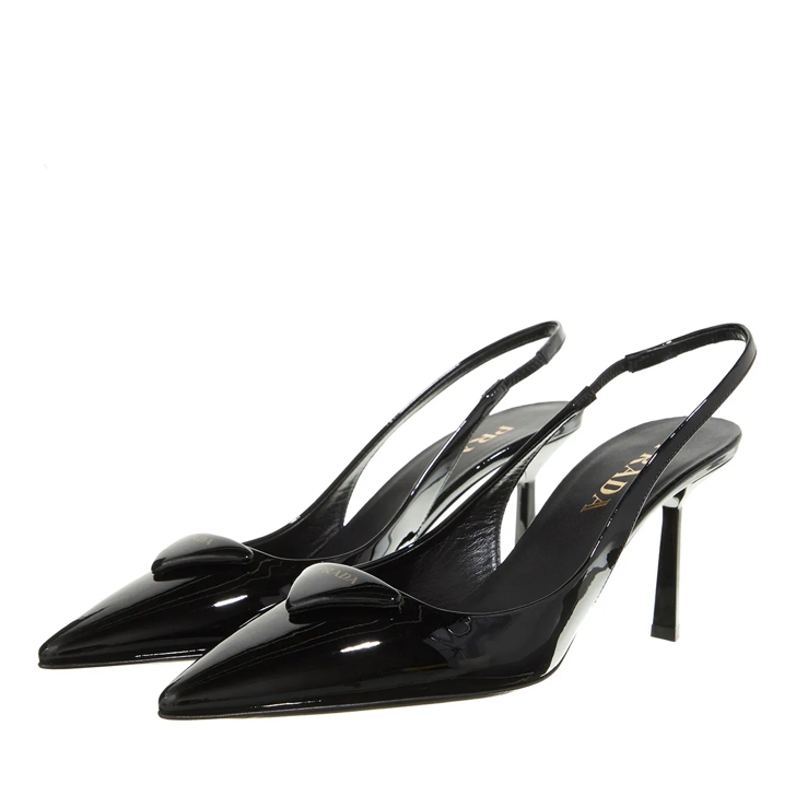 Prada Pumps Decollete Vernice Black Talon haut