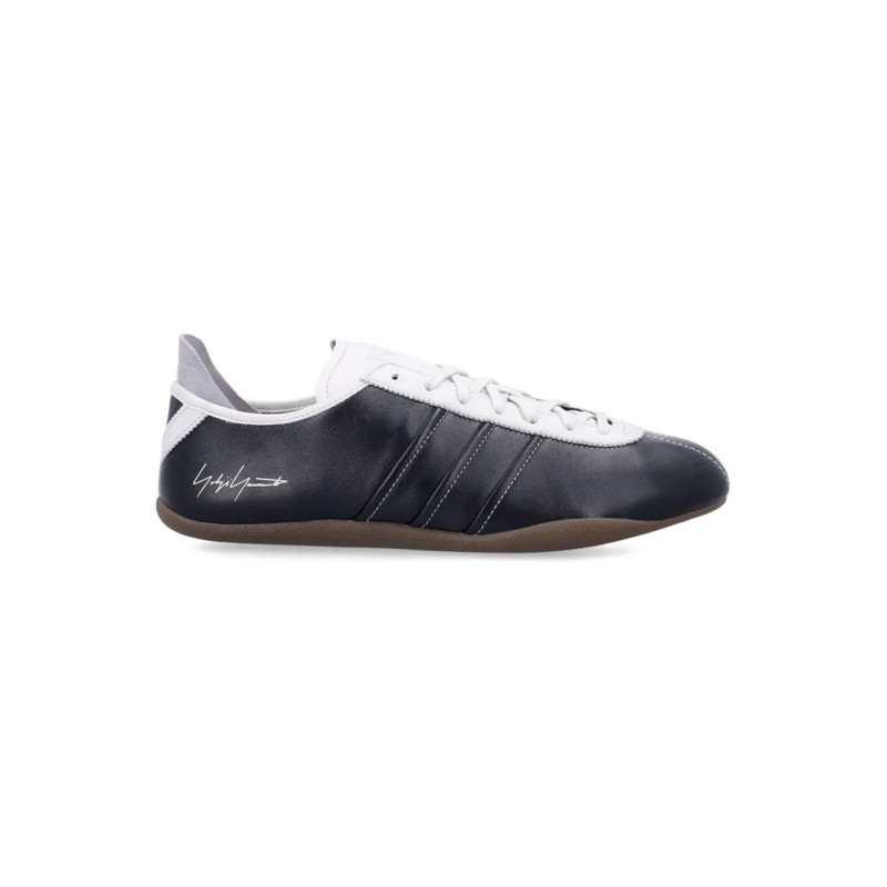 Y-3 Lage-top sneaker Debossed Leather Tokyo Sneakers With Lace-Up Closu Black