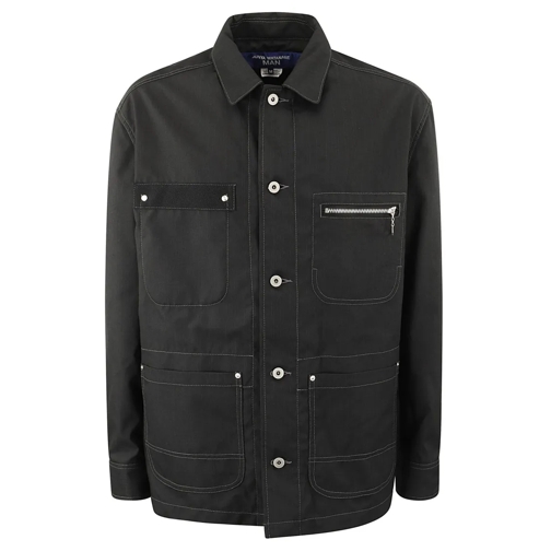 Junya Watanabe Übergangsjacke Front Button Jacket Black