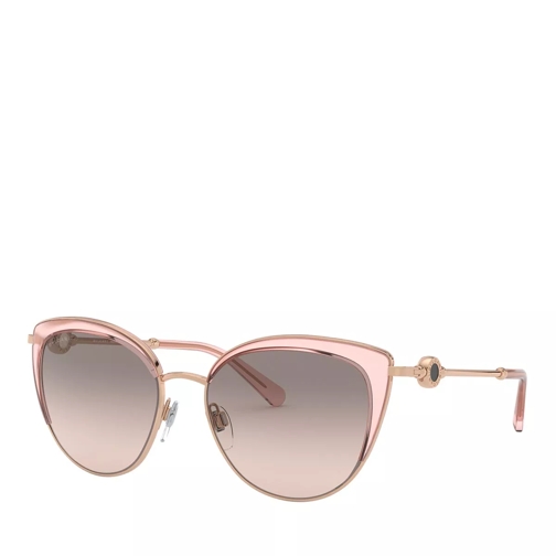 BVLGARI 0BV6133 Sunglasses Pink Gold/Transparent Pink Zonnebril