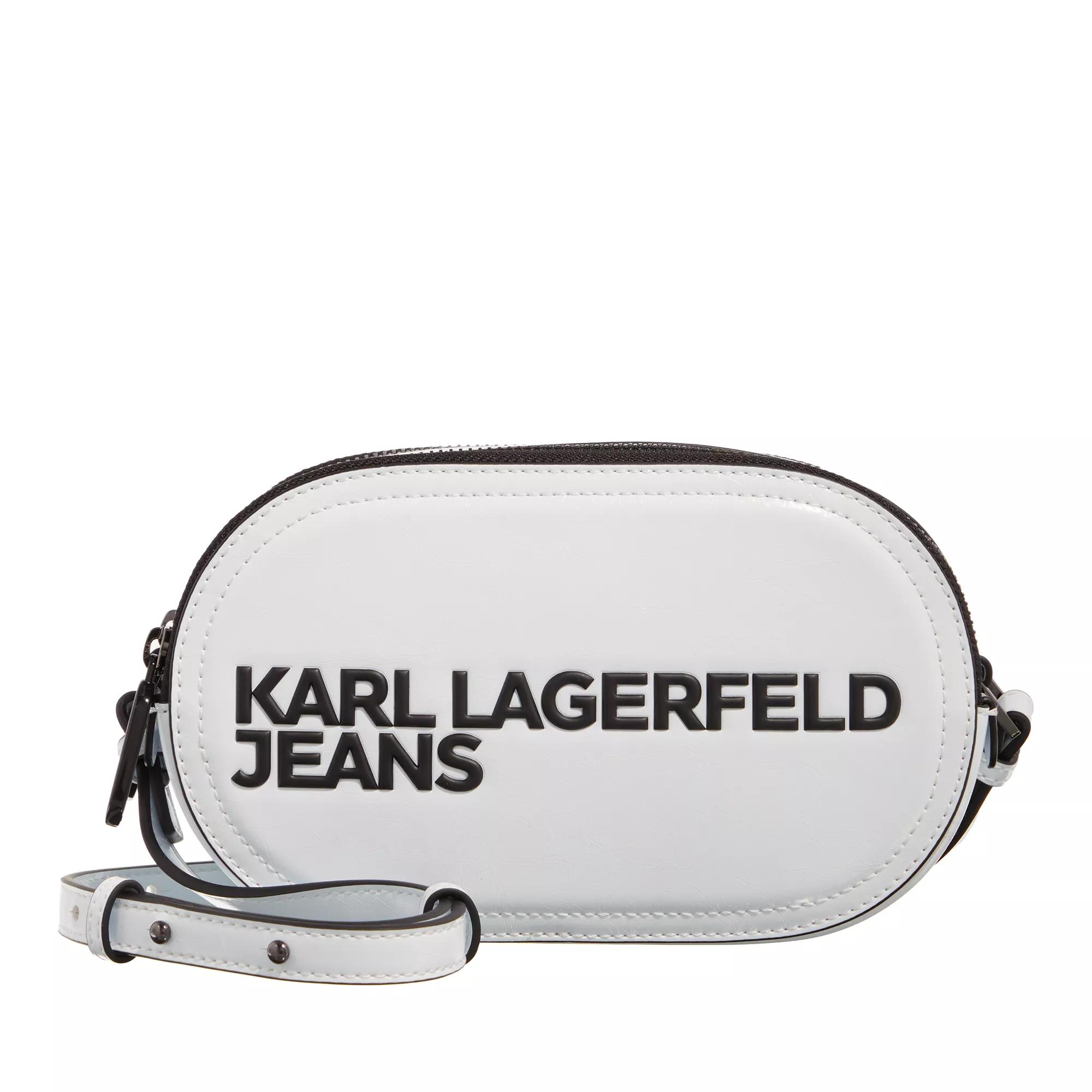 Karl Lagerfeld Jeans Crossbody Bags - Essential Logo Camera Bag - Gr. unisize - in Weiß - für Damen