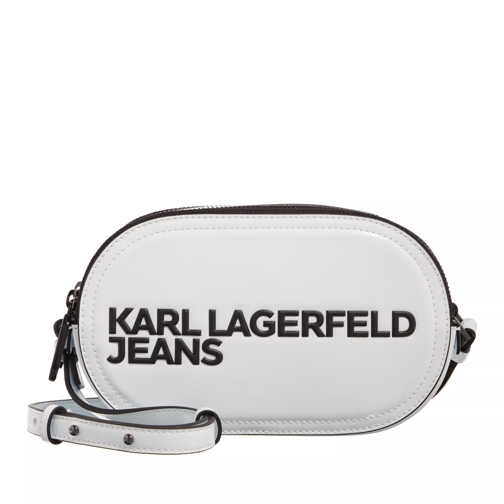 Karl Lagerfeld Jeans Essential Logo Camera Bag White Cameratas