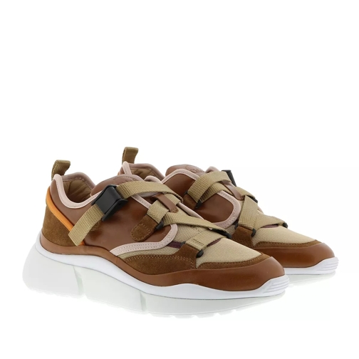 Chloé Sonnie Sneakers Smooth Leather Autumnal Brown Low-Top Sneaker
