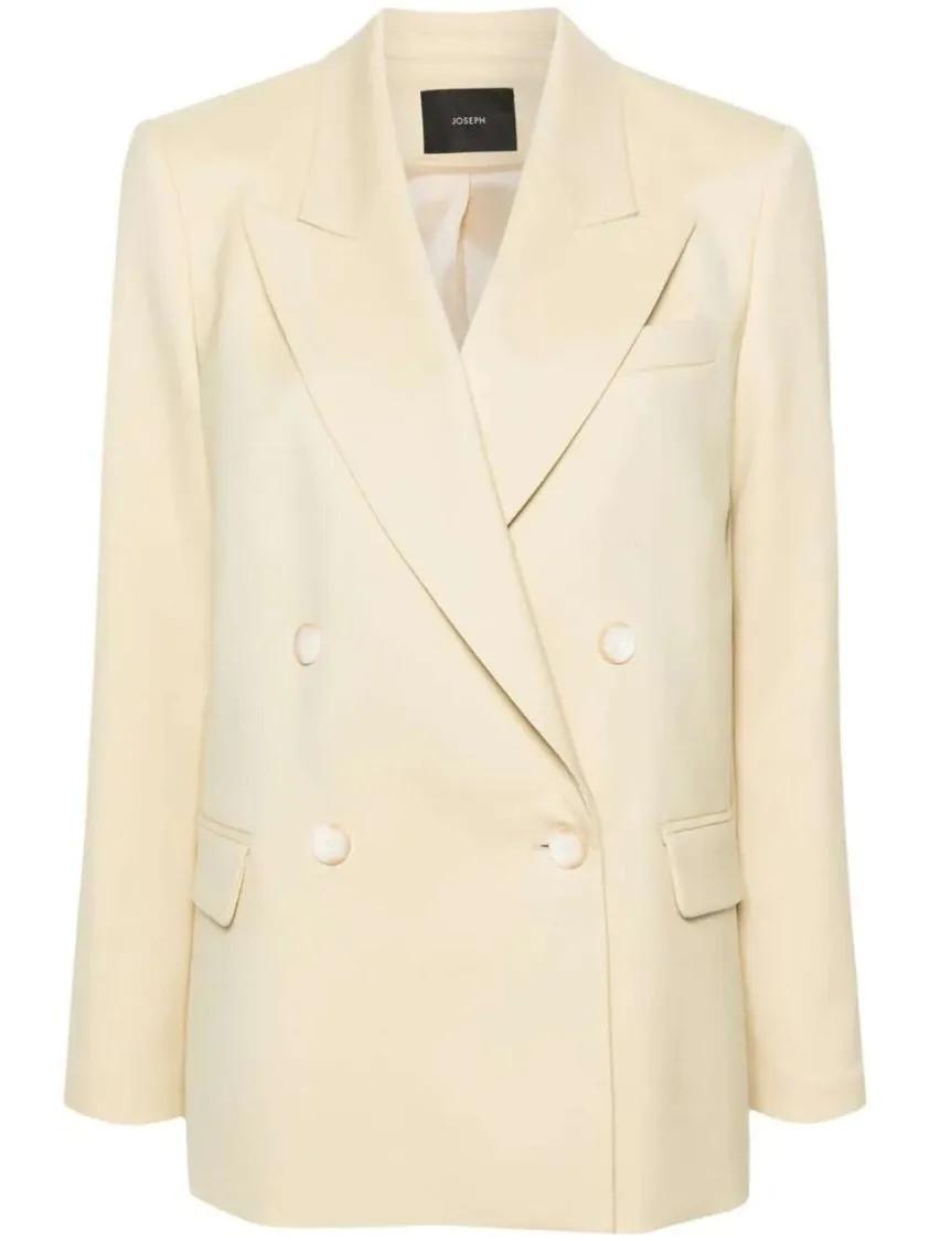 Thumbnail - Joseph - Jaden Double-Breasted Blazer - Größe 36 - beige