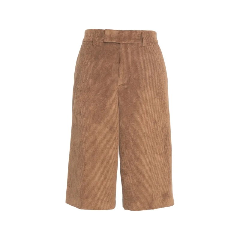 Gender Legere Shorts Corduroy Bermuda Shorts Brown