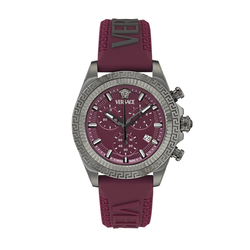 Versace Chronograph Quarz-Chronographenuhr Versace Fornax burgundy
