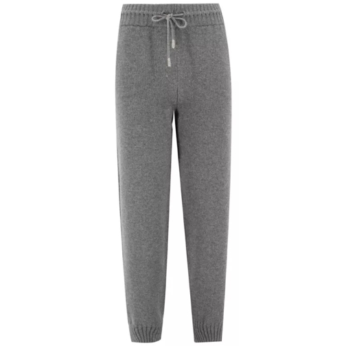 Panicale Melange Grey Jogger Trousers Grey Pantaloni da jogging