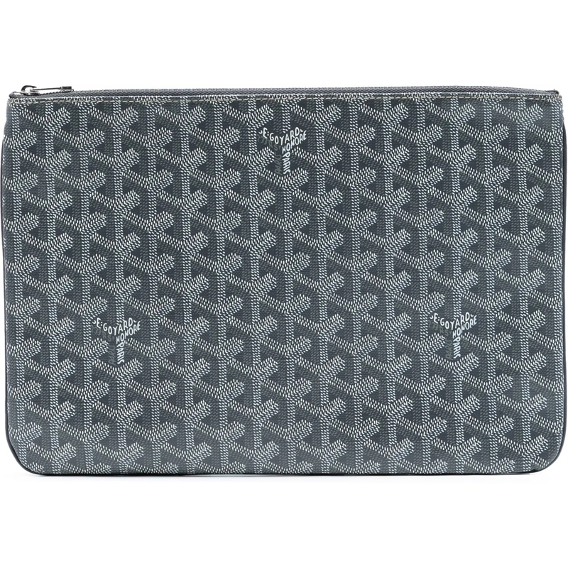 GOYARD Clutch Goyardine Senat MM grau
