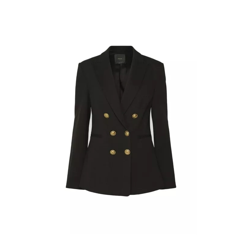 Pinko Blazer Black Double-Breasted Blazer Black