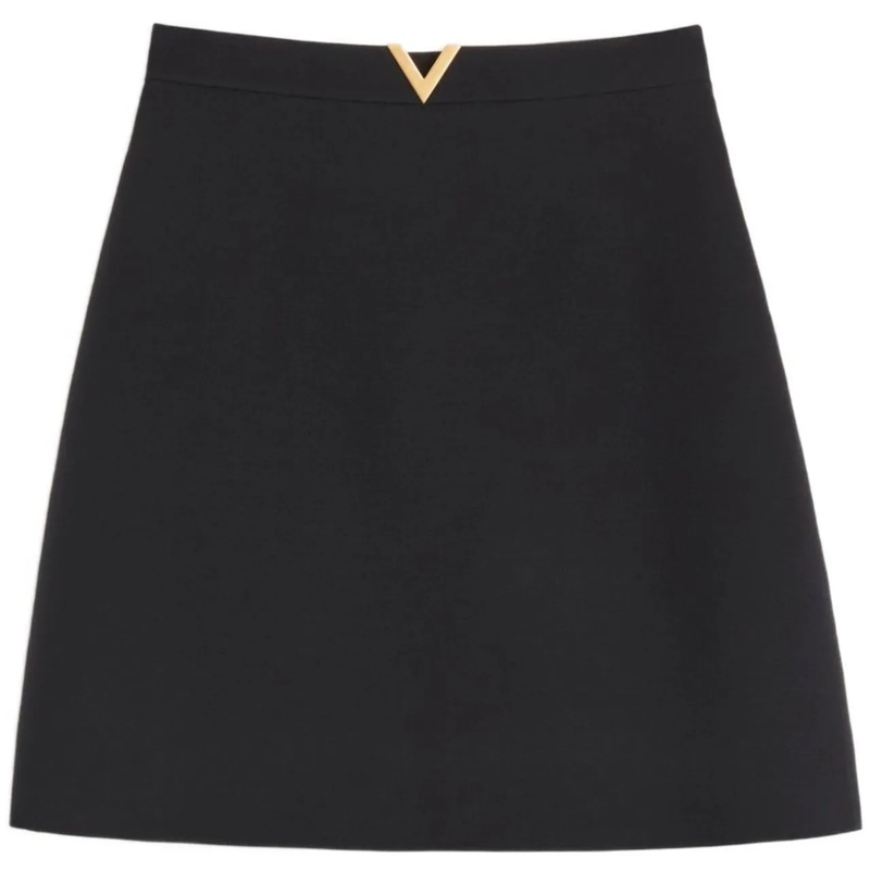 Valentino Garavani Midirock Skirts Black schwarz