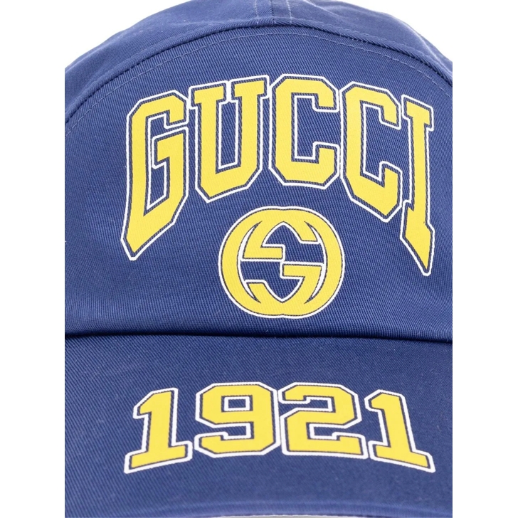 Gucci Gg Logo Baseball Cap blau