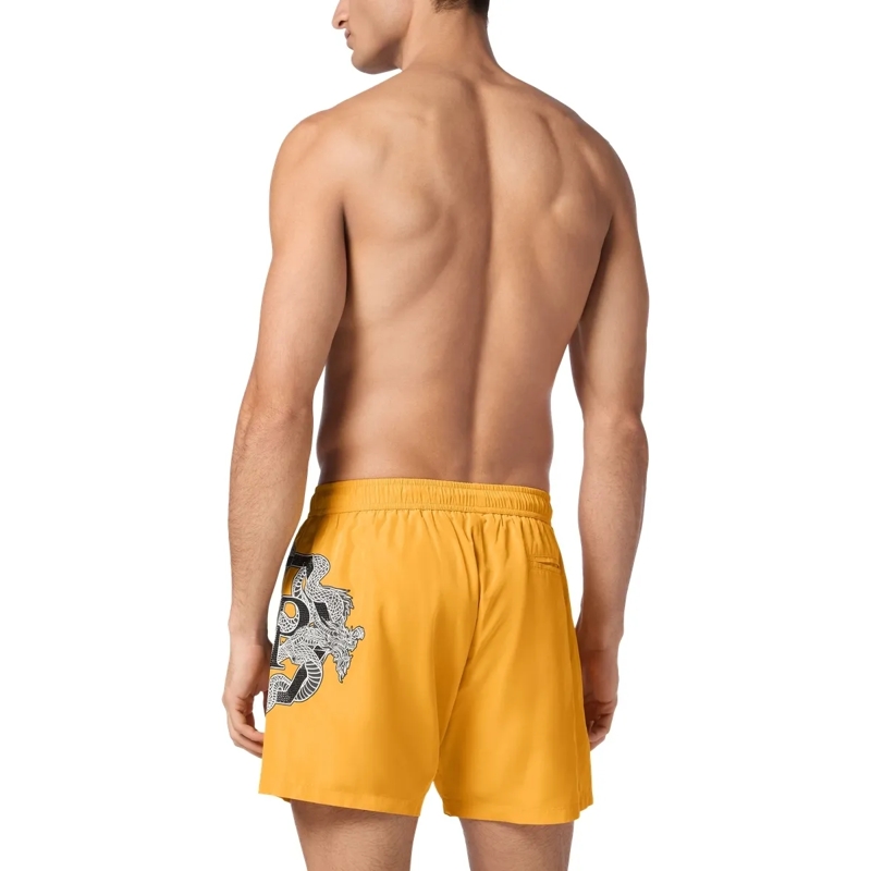 Philipp Plein Shorts Badehose Dragon gelb(Image 2)
