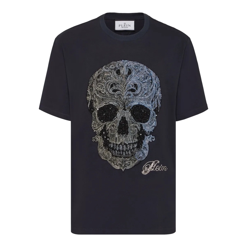 Philipp Plein T-Shirt T-Shirt Rundhalsausschnitt Ss Skull schwarz