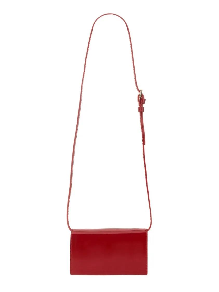 Kiton Hobo bags Compact Calfskin Shoulder Bag in rood